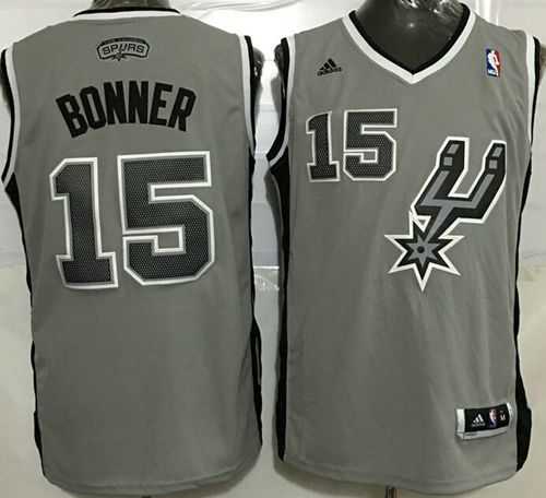San Antonio Spurs #15 Matt Bonner Grey Stitched NBA Jersey,We sell and wholesale San Antonio Spurs #15 Matt Bonner Grey Stitched NBA Jersey on line form chian!